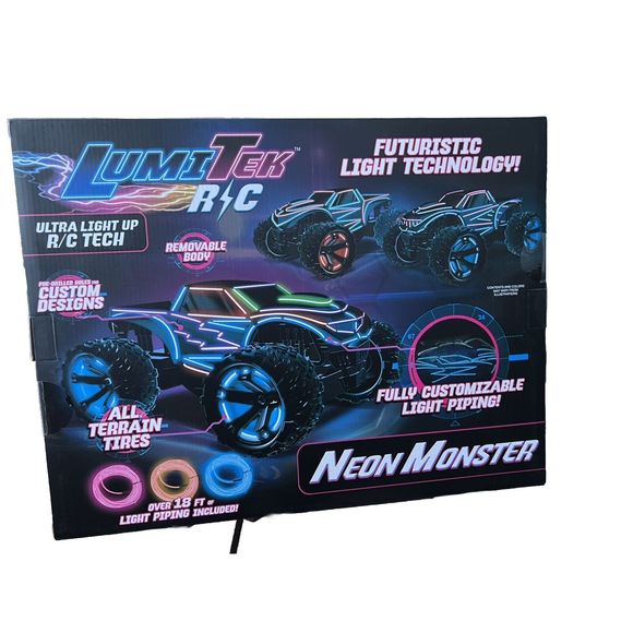 LumiTEK™ R/C - Neon Giant Truck - Customizable LED Piping- 2.4 GHz 1:10 Scale - Picture 3 of 6